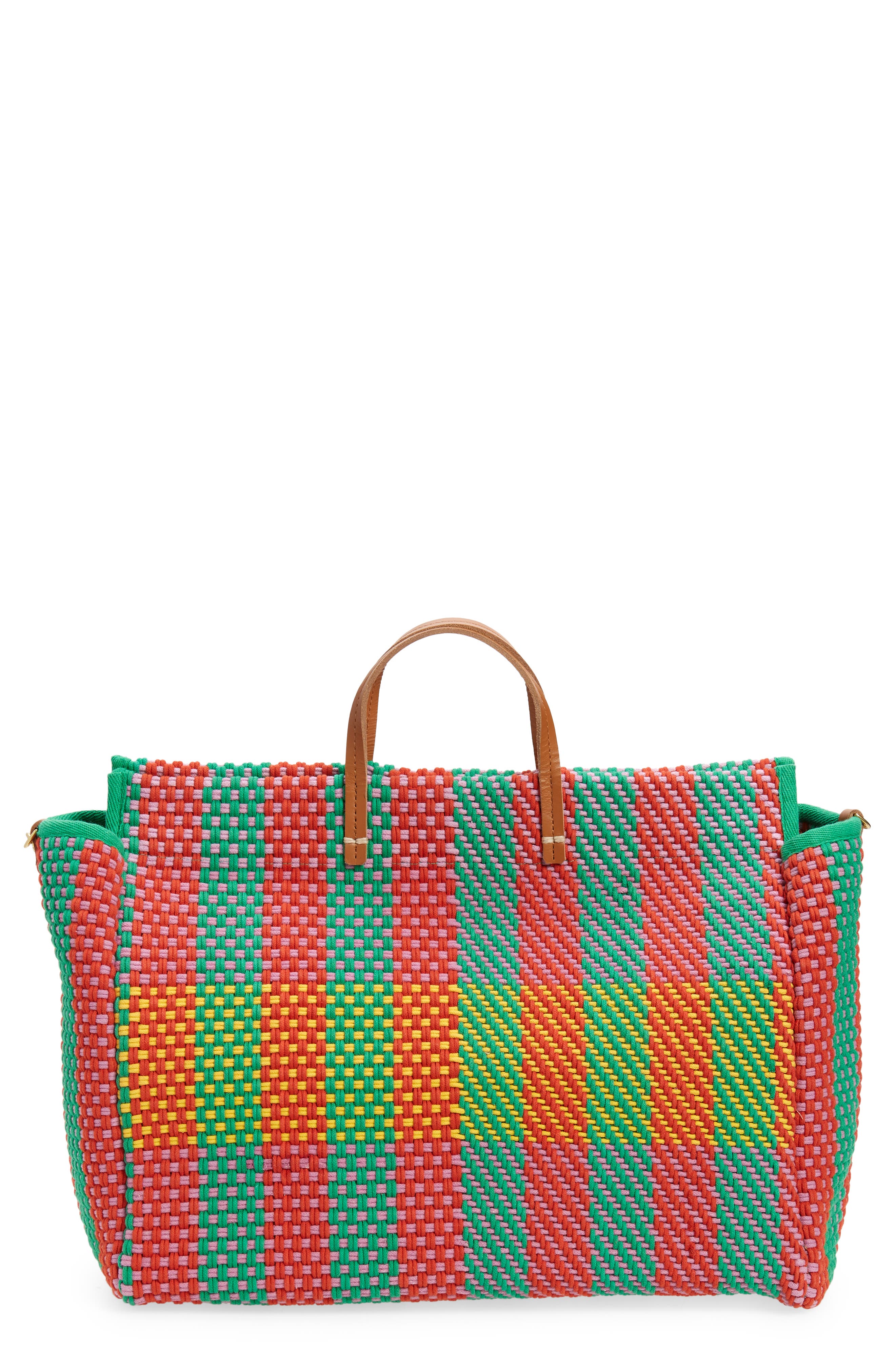 Clare V. Summer Simple Woven Tote, Main, color, 