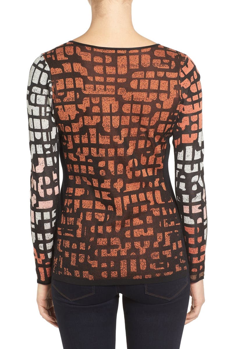 NIC+ZOE Pattern Play Knit Top, Alternate, color, 