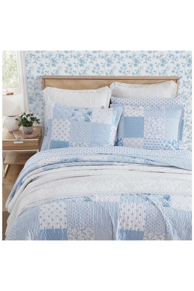 3-Piece Comforter & Sham Quilt Set, Alternate, color, BLUE
