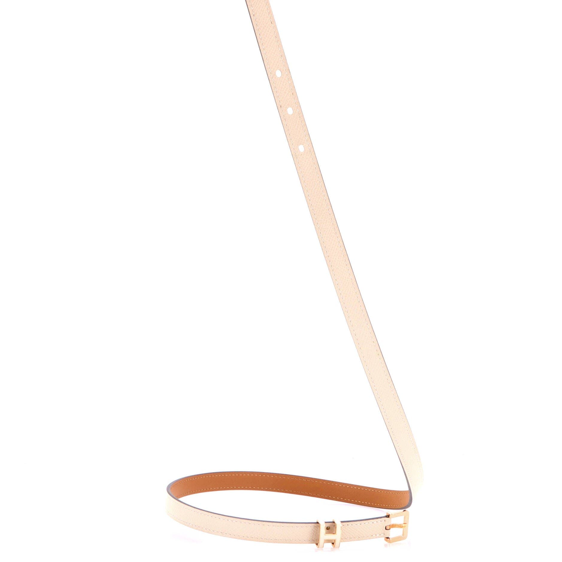 Pop H Belt Leather Thin, Alternate, color, White