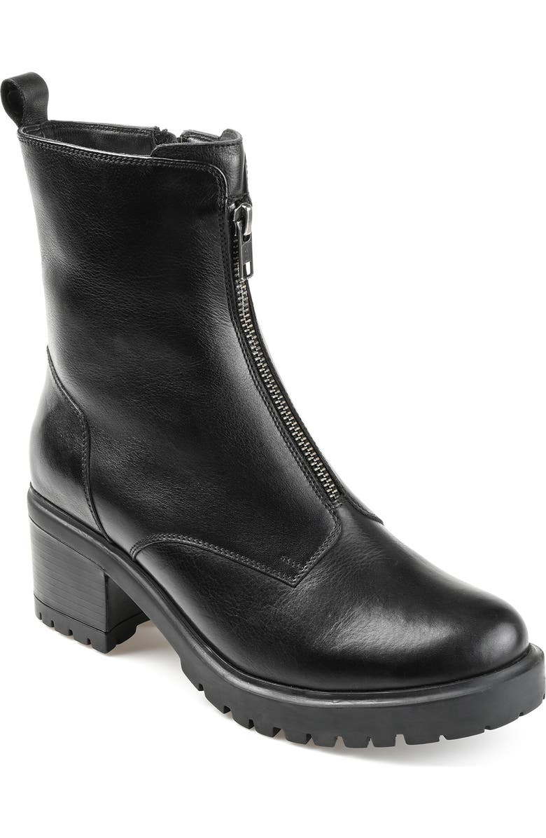 Journee Signature Norrah Leather Boot, Main, color,