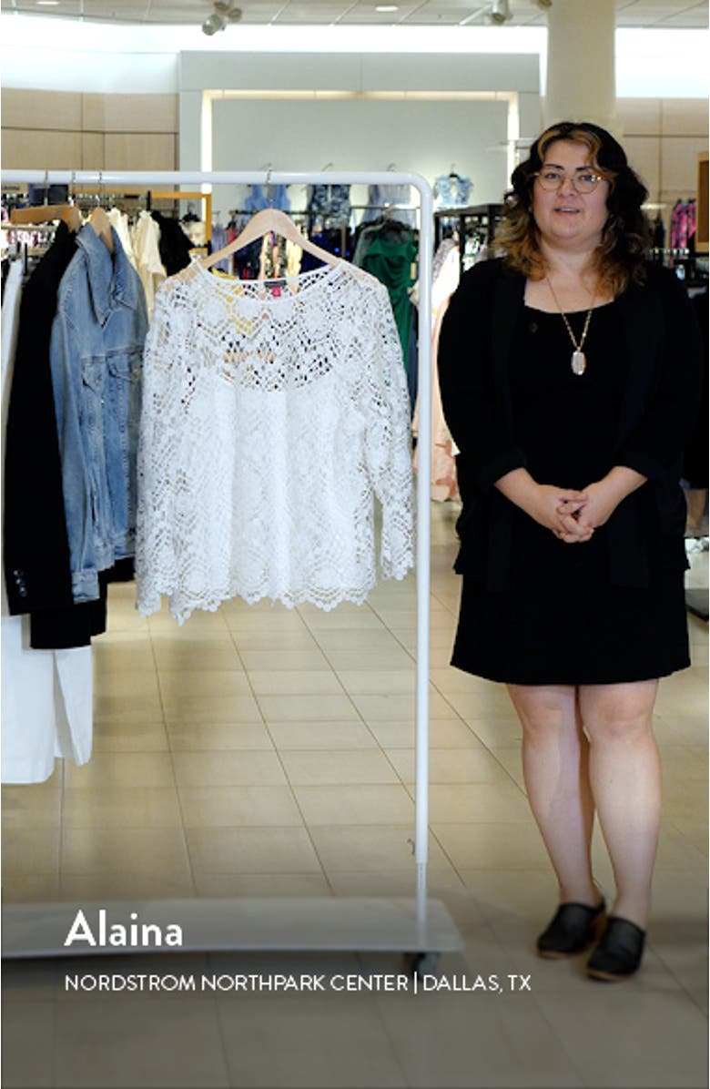 Open Stitch Lace Top, sales video thumbnail