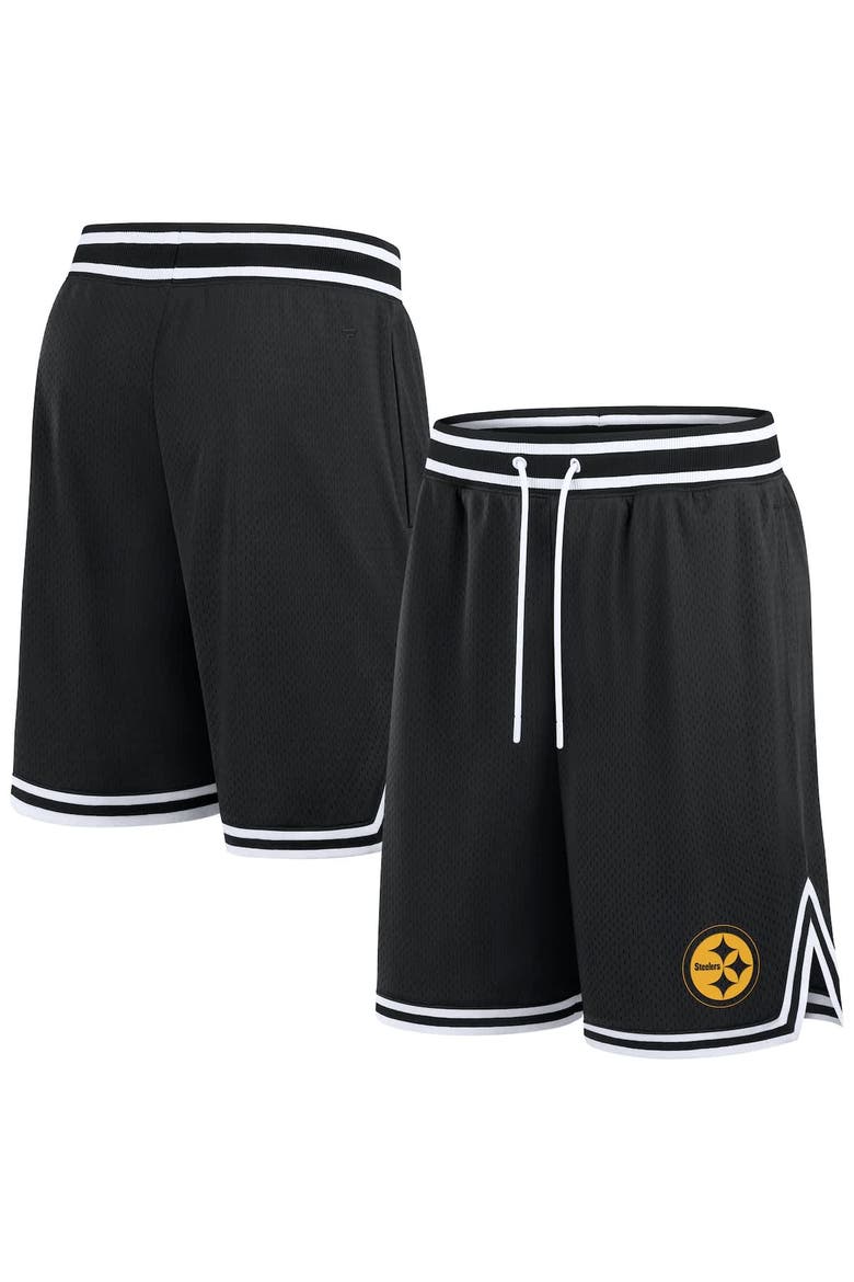 Men's Fanatics Black Pittsburgh Steelers Elements Future Ground Shorts, Alternate, color, Black