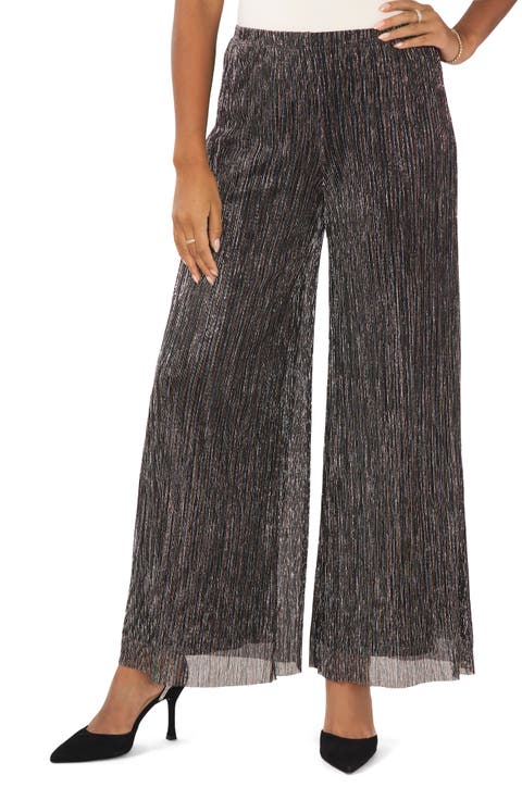 Lurex® Crinkle Mesh Palazzo Pants