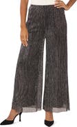 Chaus Lurex® Crinkle Mesh Palazzo Pants