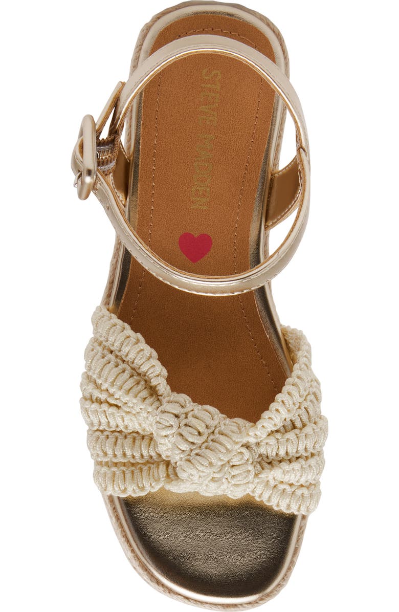 Steve Madden Kids' JCookie Platform Sandal, Alternate, color, Natural