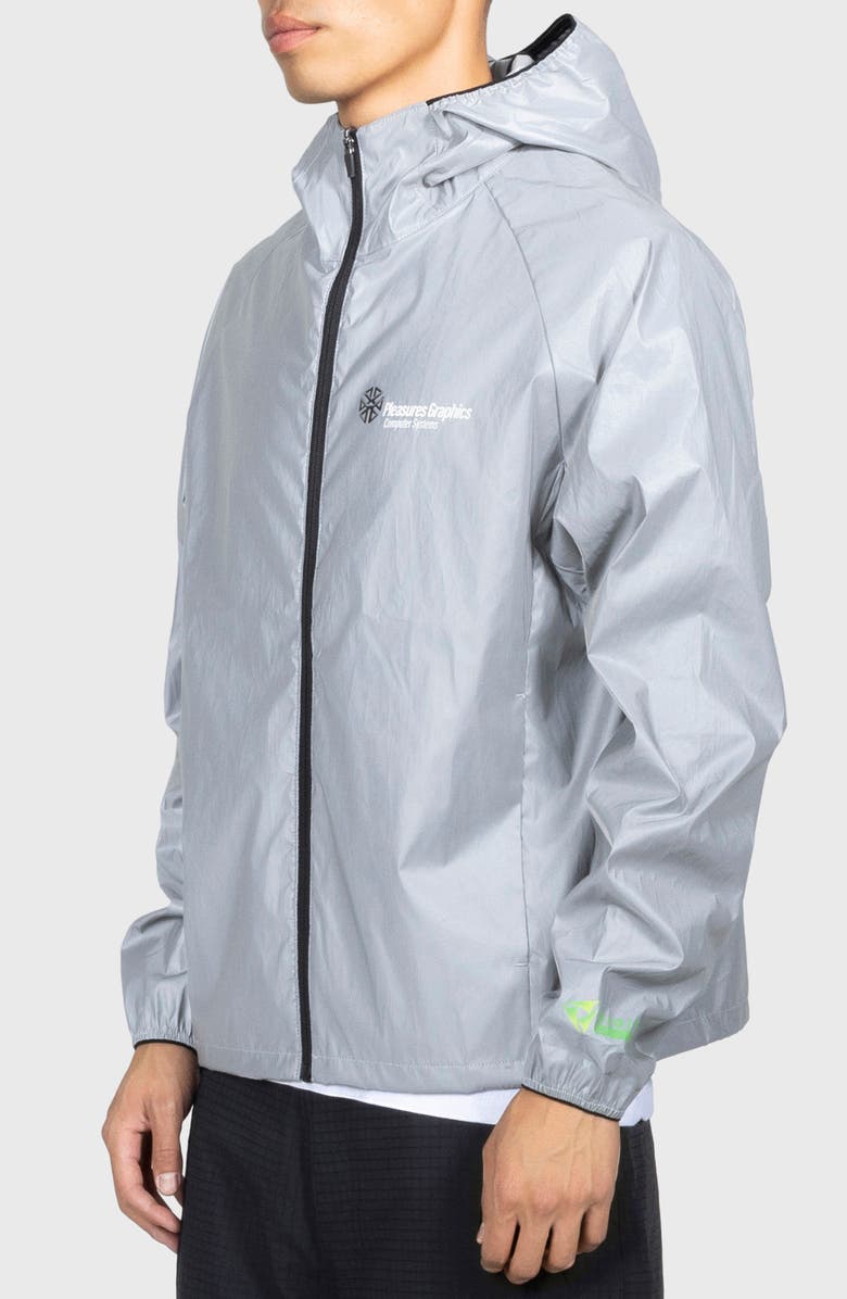 PLEASURES System Reflective Jacket, Alternate, color, 3M Grey