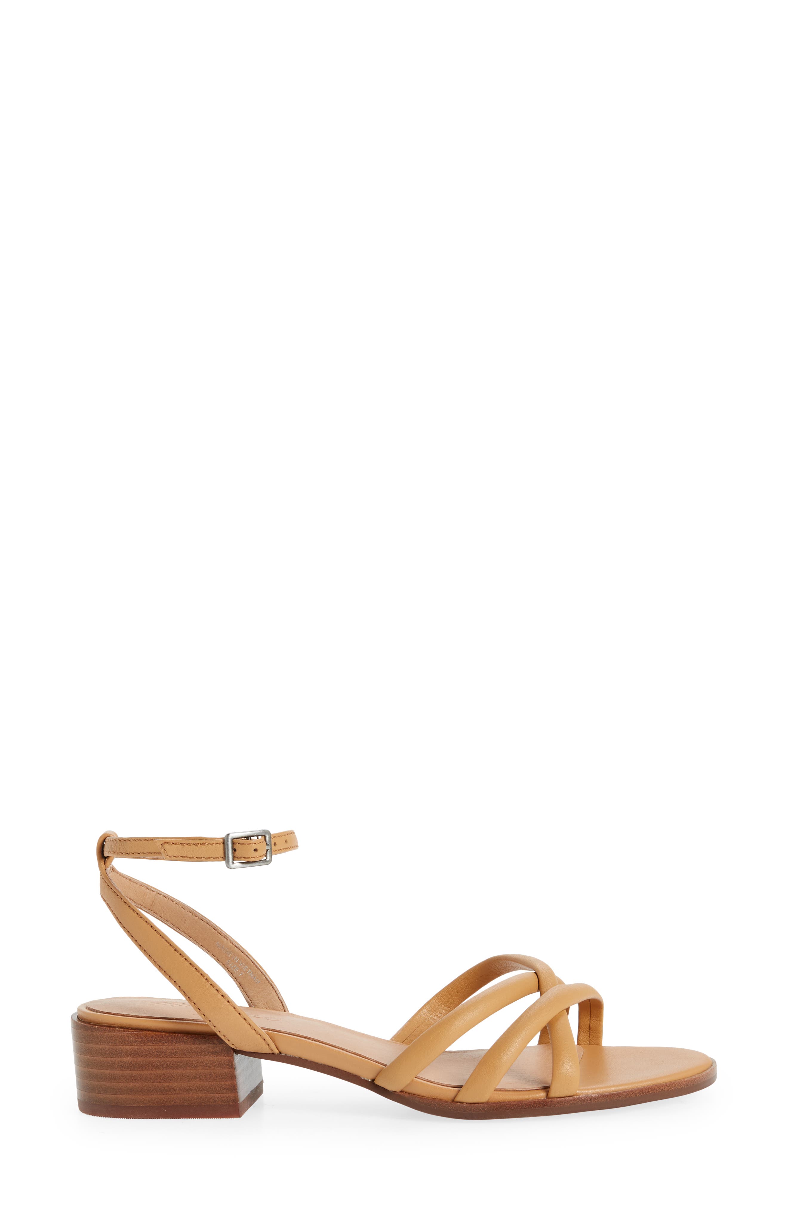 Ankle Strap Sandal, Alternate, color, AMBER BROWN
