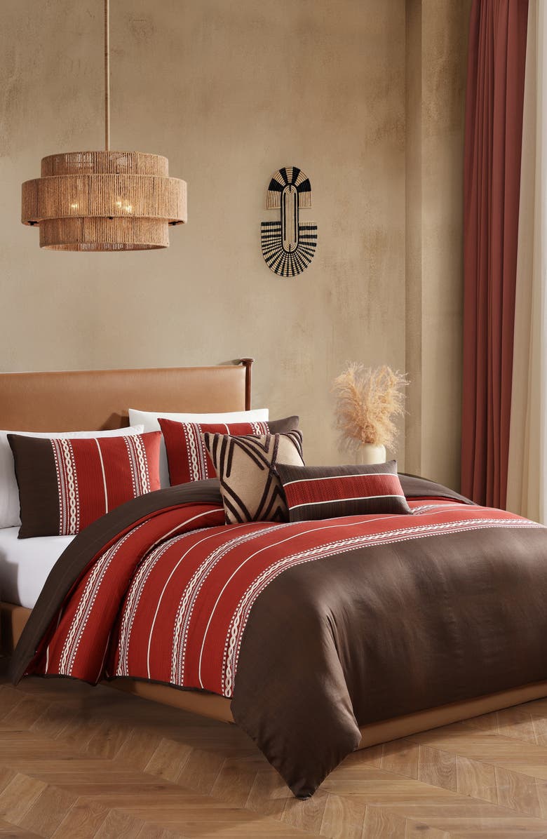 Bebejan Terra Spice Reversible 5-Piece Comforter Set, Alternate, color, Brown
