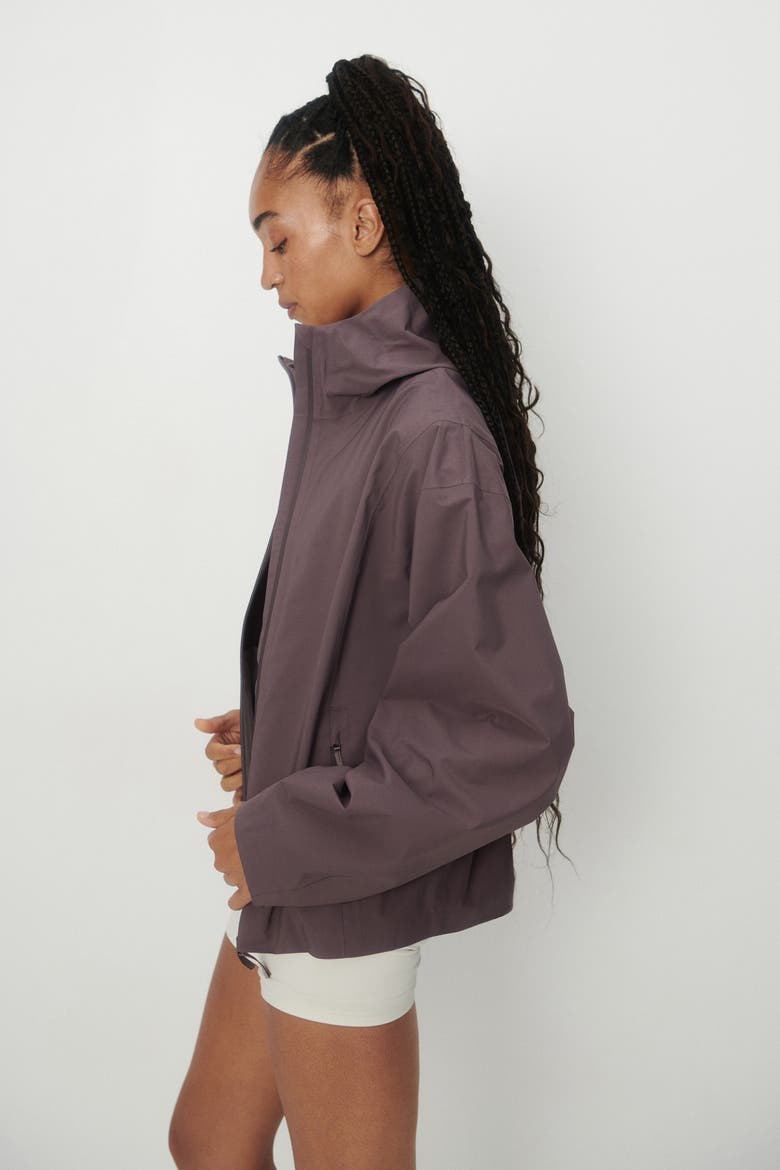 Oversized Rain Jacket With Stormmove, Alternate, color, Purple taupe