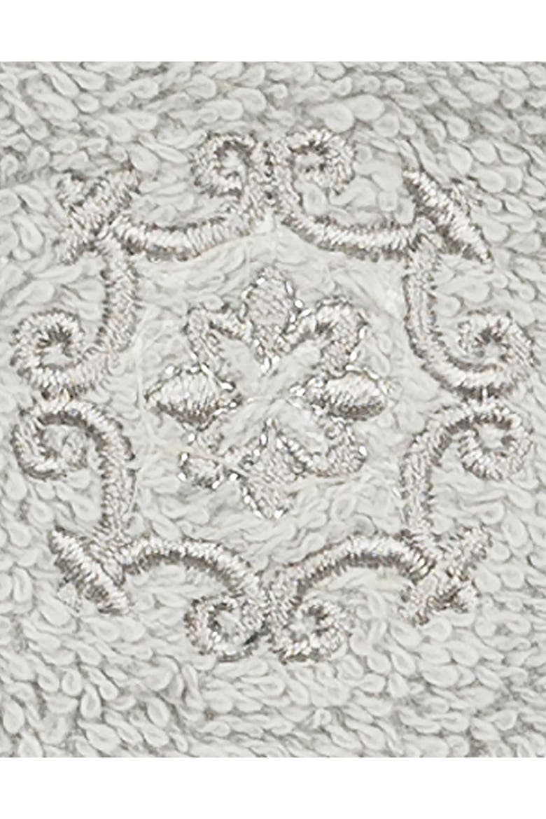 Alyssa Embellished Washcloth - Set of 2 - Light Gray, Alternate, color, LIGHT GRAY