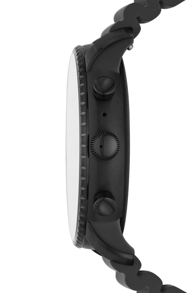 Q Explorist Smartwatch, 45mm, Alternate, color, BLACK