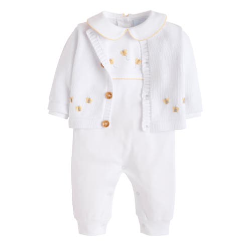 Little English Kids' Crochet Playsuit In Bee
