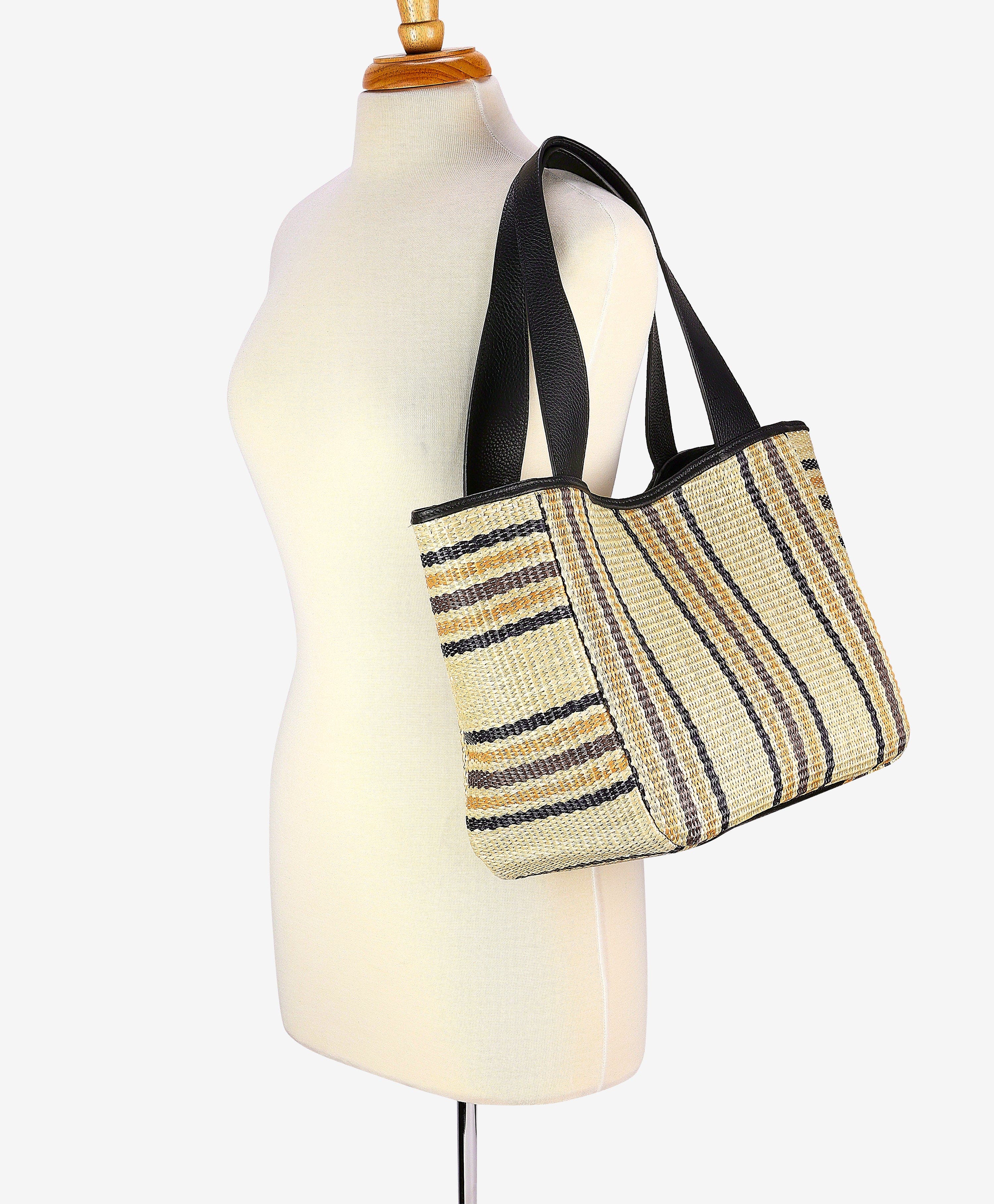 GiGi New York Mercer Tote, Alternate, color, Natural Raffia