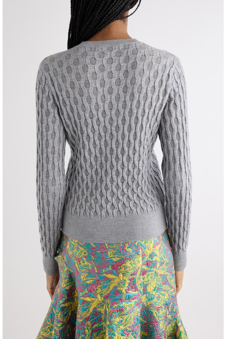 Tanguy Textured Merino Wool Cardigan, Alternate, color, GREY