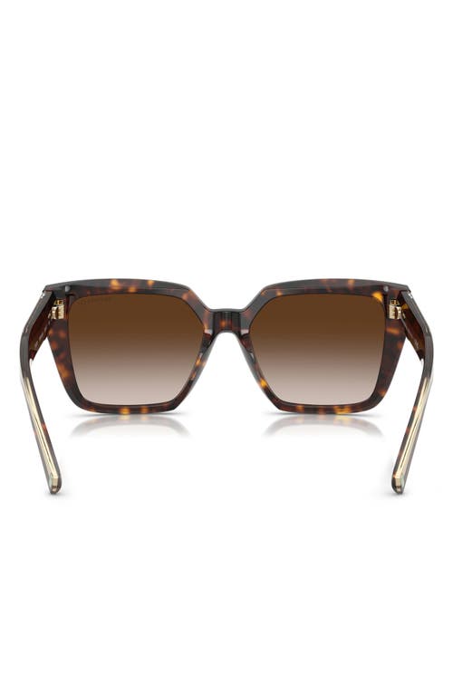 Tiffany & Co . 55mm Gradient Square Sunglasses In Brown