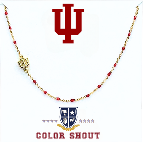 Indiana University Side Necklace