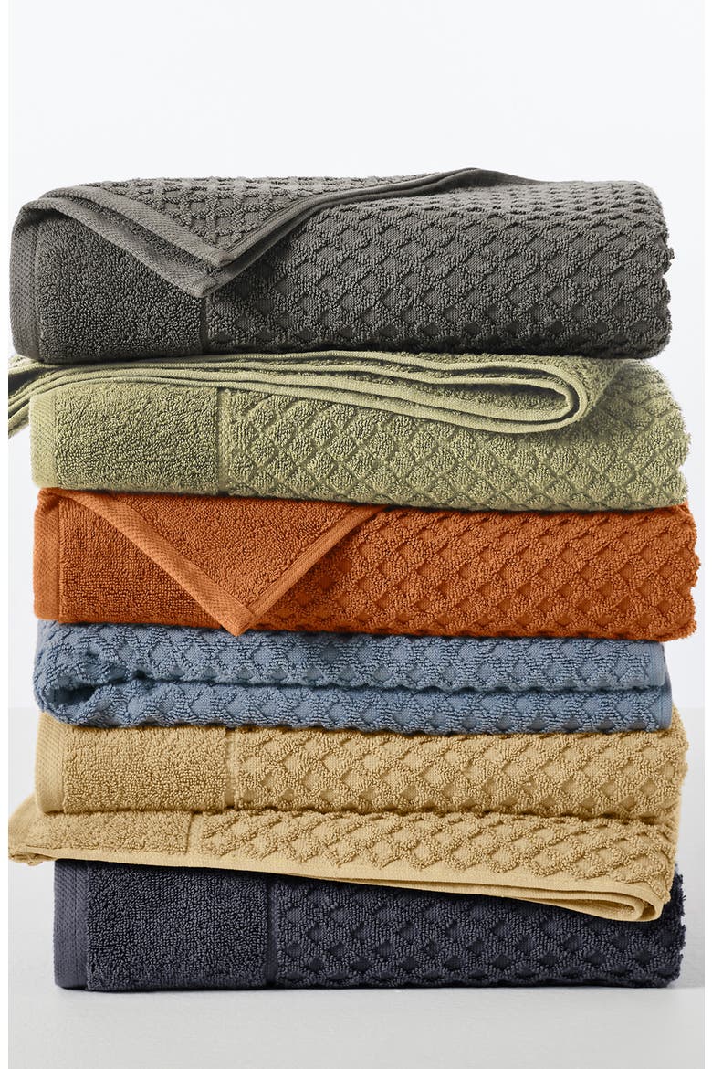 Diamond Waffle Texture 6-Piece Towel Set, Alternate, color, OATMEAL