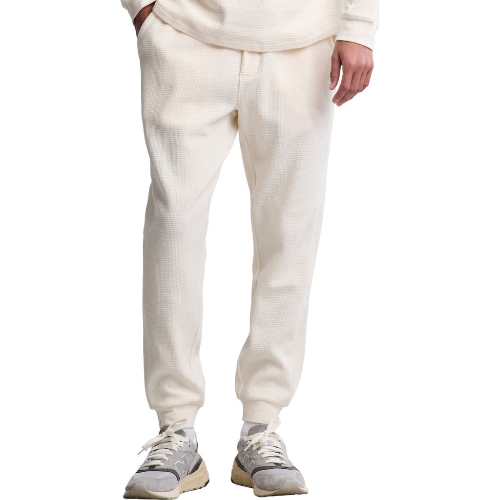 Barefoot Dreams Waffle Knit Thermal Joggers In White