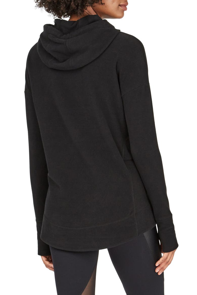 Escape Luxe Hoodie, Alternate, color, BLACK