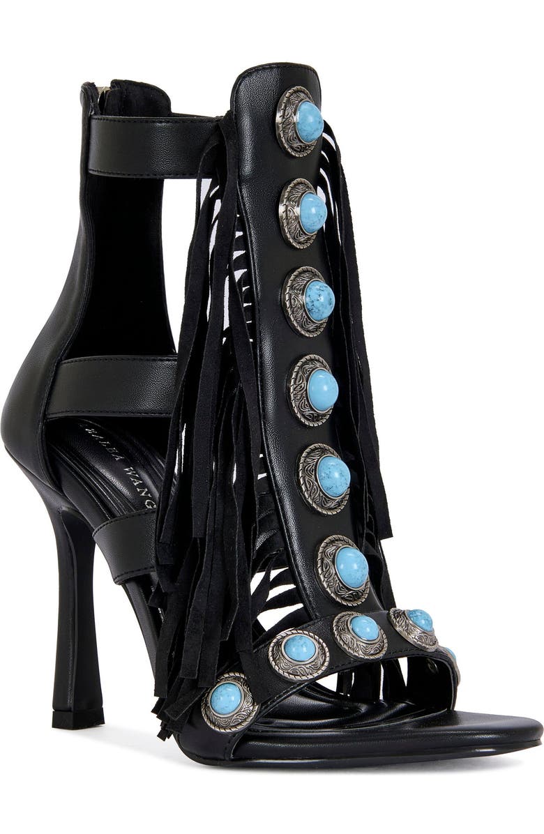 AZALEA WANG Sumac Stiletto Sandal, Alternate, color, Black