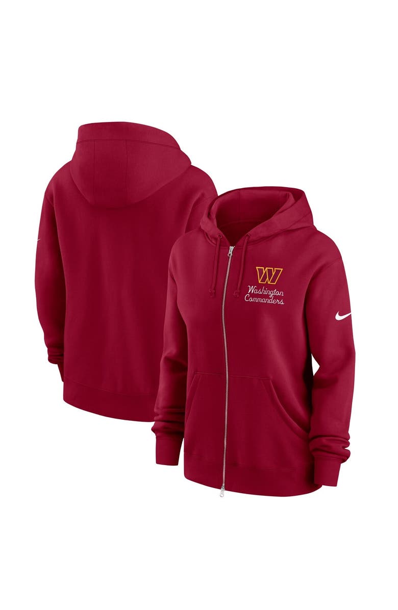 Nike Women's Nike Burgundy Washington Commanders Phoenix Rewind Full-Zip Hoodie, Main, color, Burgundy