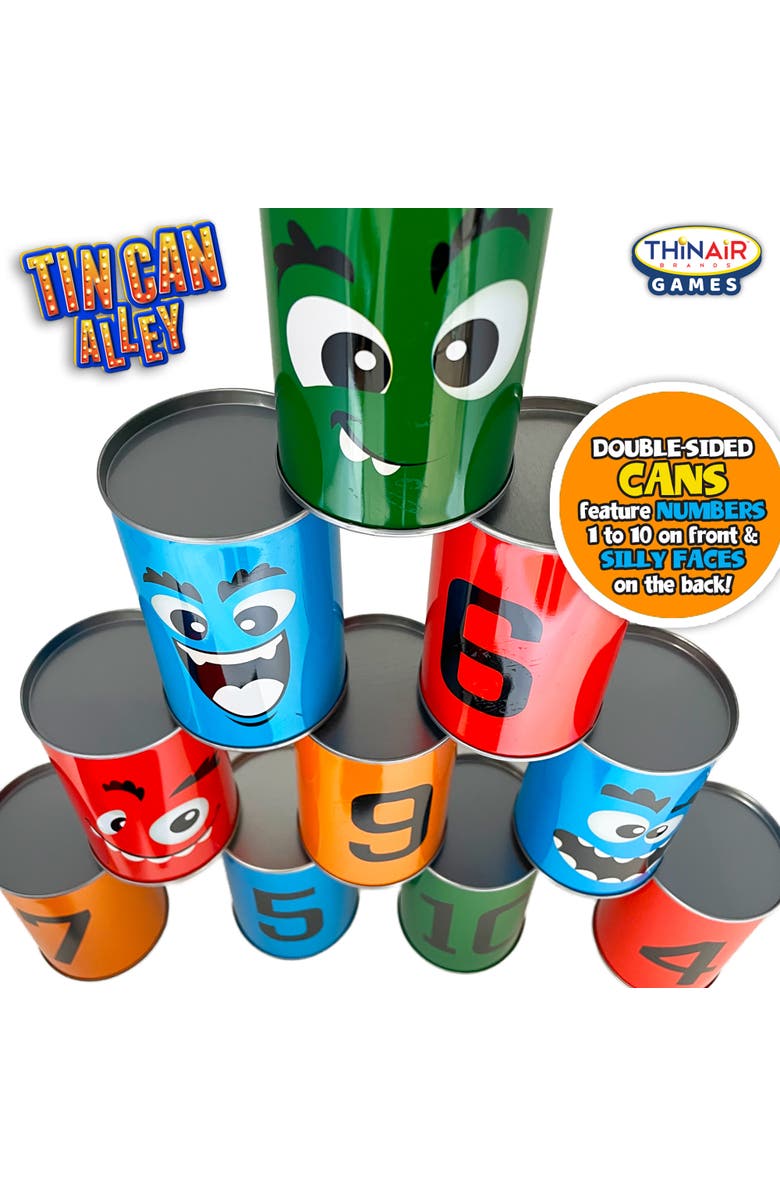 Thin Air Games Tin Can Alley, Bean Bag Toss, Alternate, color, Multicolored