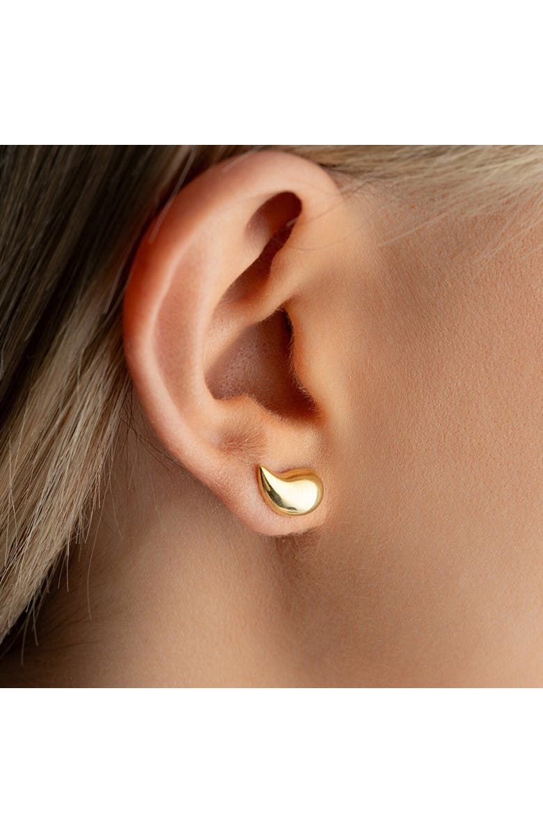 Spero London Pear Teardrop Earrings in Sterling Silver, Alternate, color, Gold