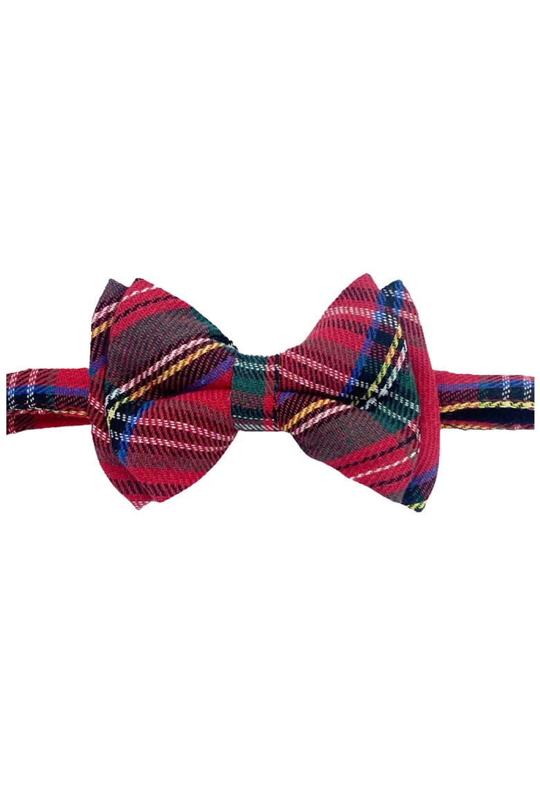 Plaid Bow Tie, Main, color, Red