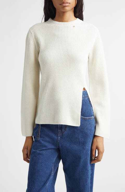 Relaxed Wool Rib Sweater