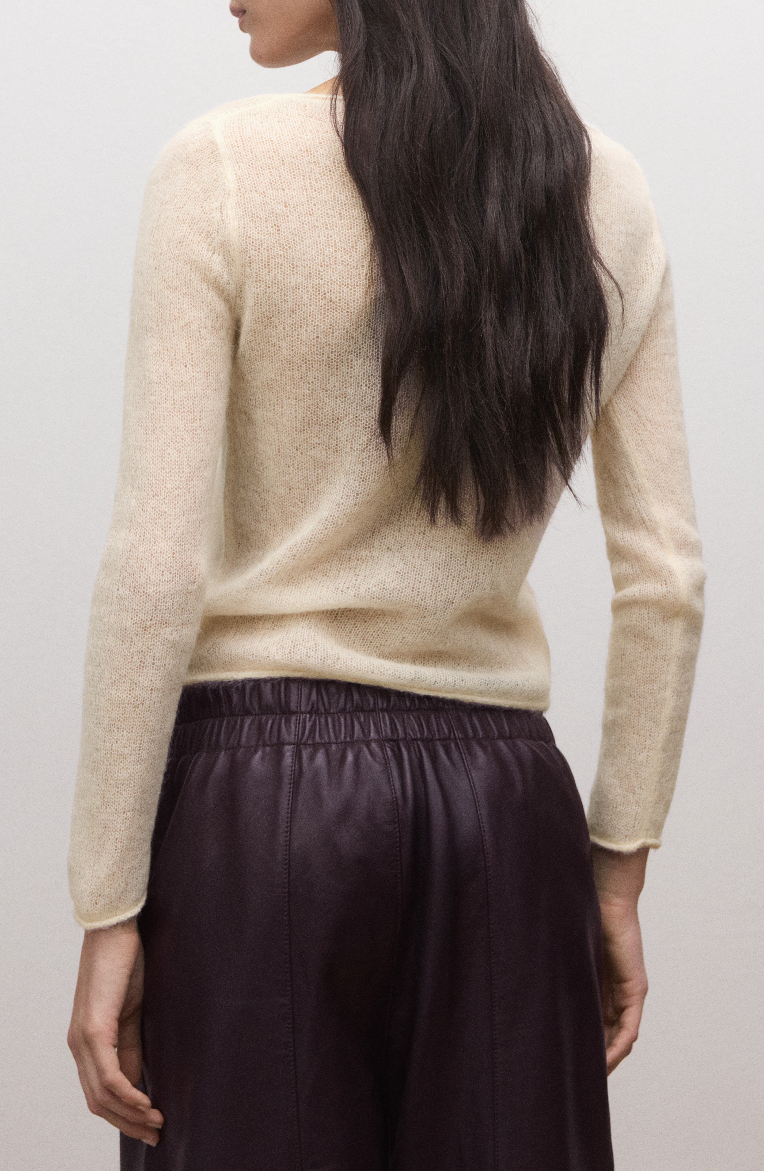 Semisheer Alpaca Blend Sweater - image 2