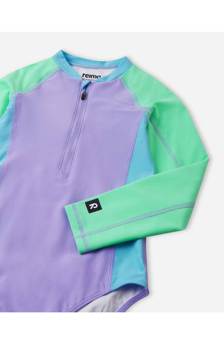 Reima Aallot Solid SunProof swimsuit, Alternate, color, Blooming Lilac