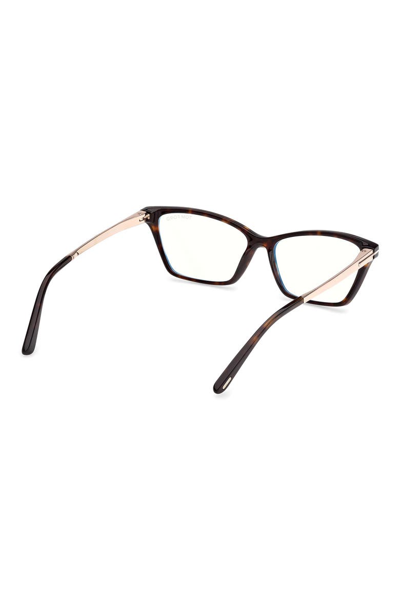 56mm Butterfly Optical Glasses, Alternate, color, SHINY CLASSIC DARK HAVANA