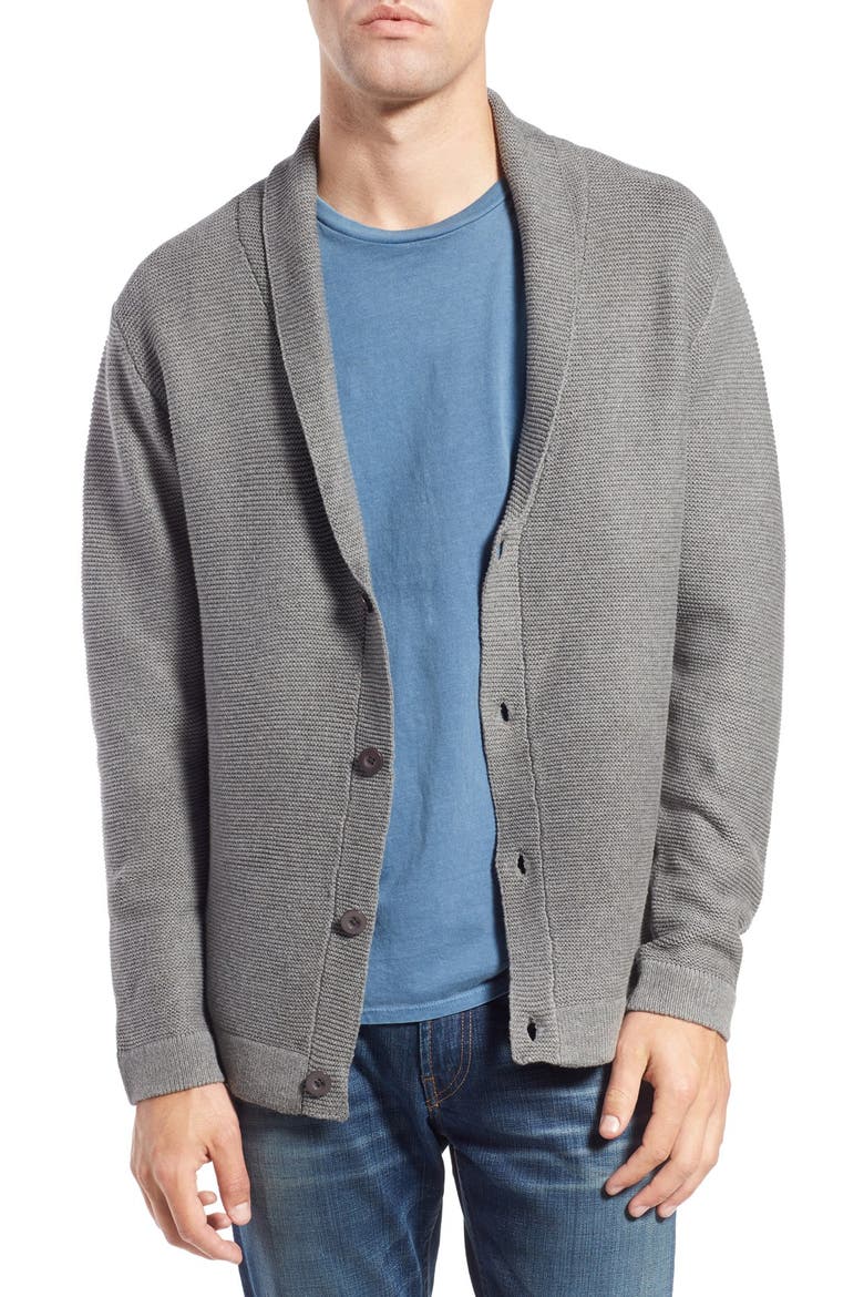 'Chicago' Shawl Cardigan, Main, color, MEDIUM GREY