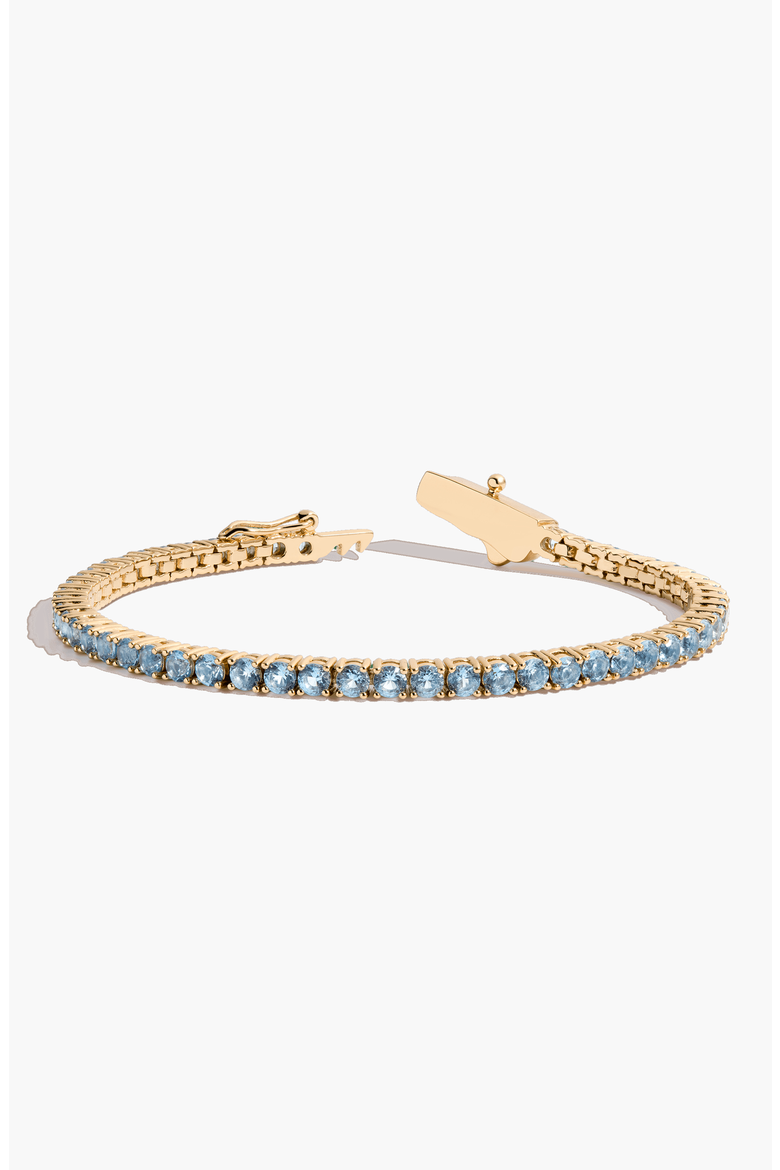 Lab Grown Aquamarine Tennis Bracelet, Main, color, Aquamarine