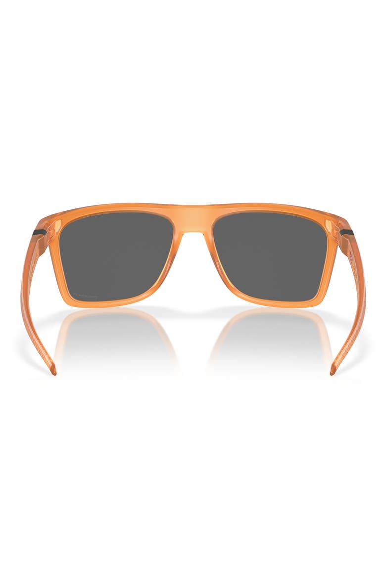 Leffingwell 57mm Prizm™ Polarized Rectangular Sunglasses, Alternate, color, GINGER / MATTE BLACK