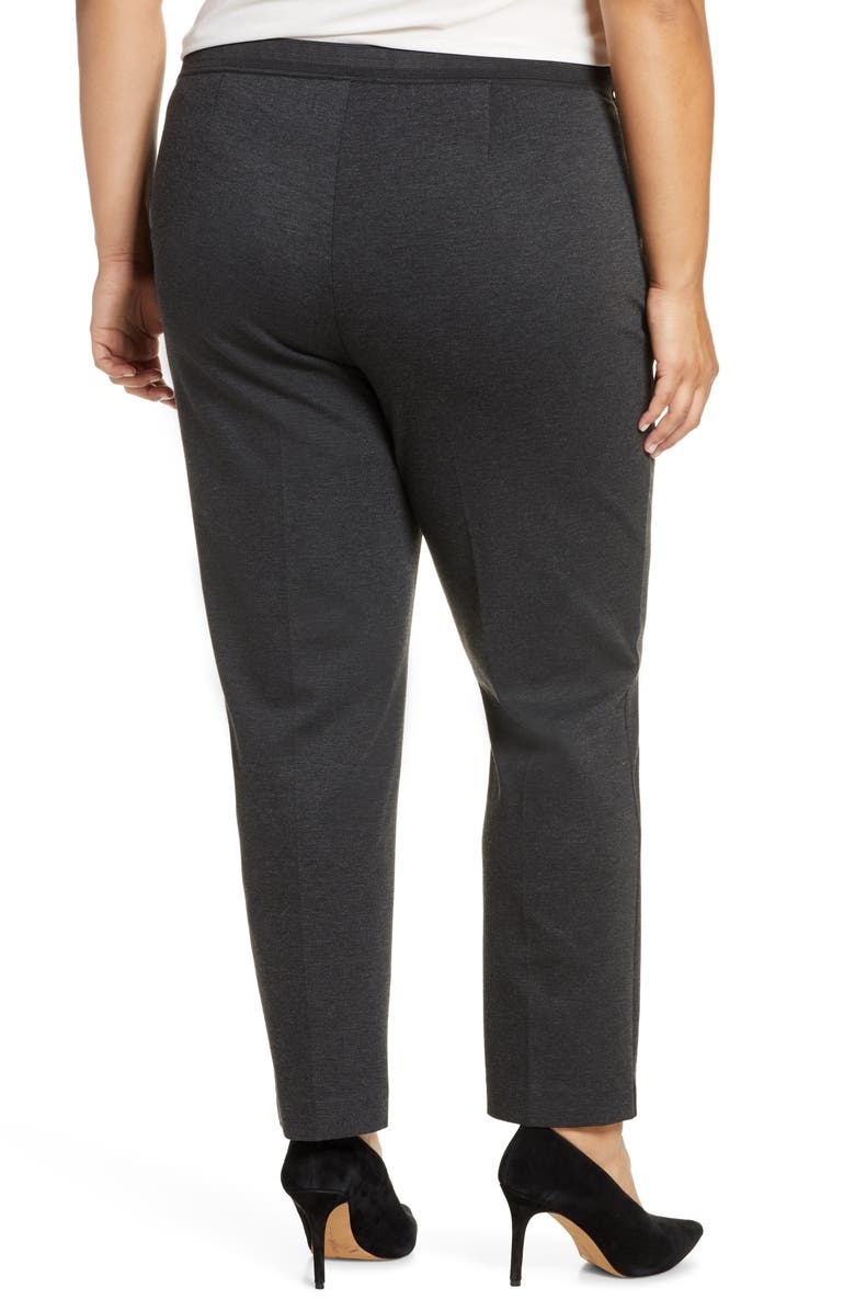 Vince Camuto High Rise Ankle Skinny Ponte Pants, Alternate, color, Dk Grey Heather