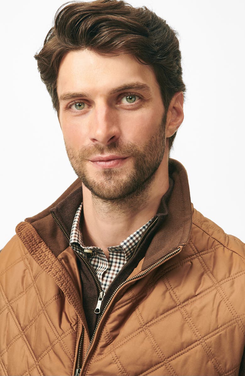 Brooks Brothers Paddock Water Repellent Diamond Quilted Vest, Alternate, color, 