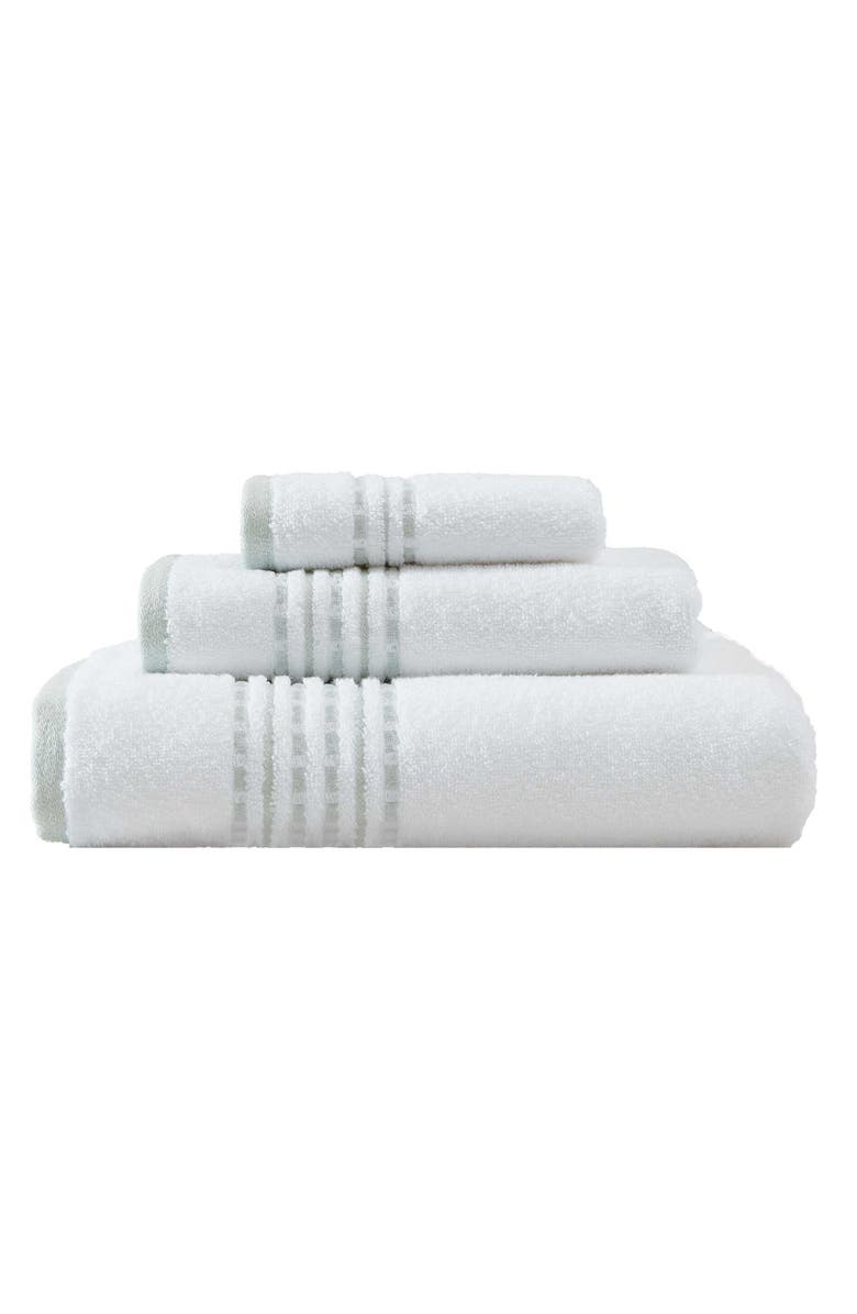 Tommy Bahama Cliff Side 3-Piece Towel Set, Main, color, White/ Sage