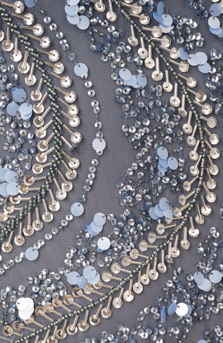 Aidan Mattox by Adrianna Papell Sequin & Bead Detail One-Shoulder Gown, Alternate, color,