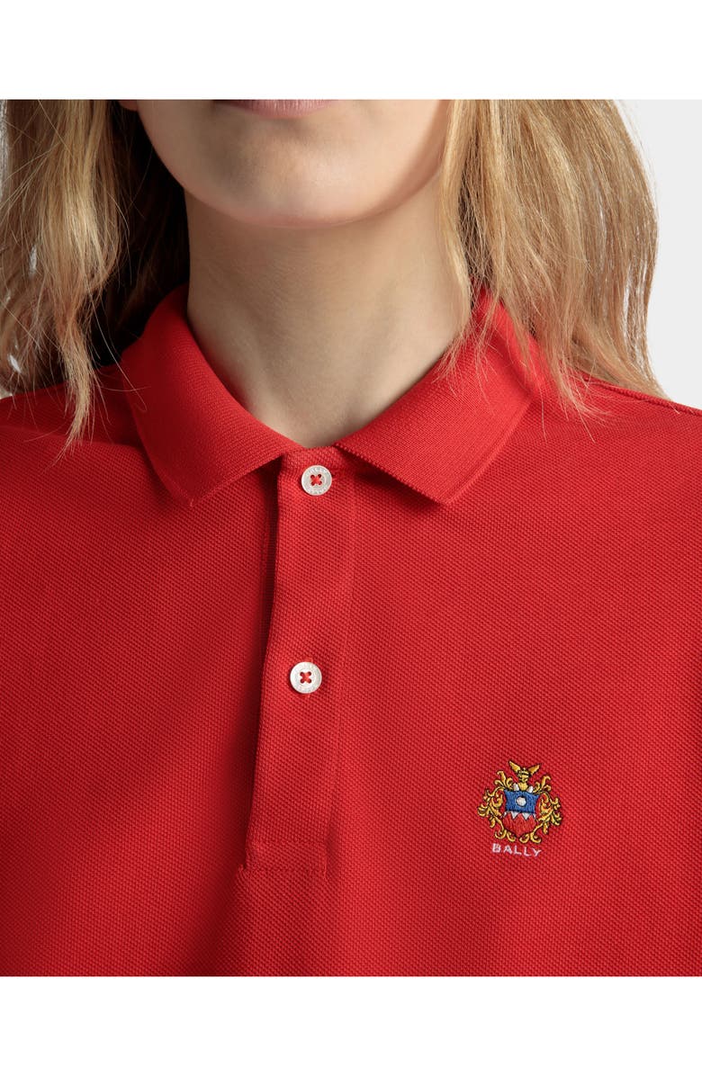 Bally Short Sleeve Polo, Alternate, color, Red