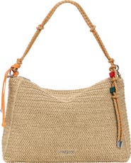 Desigual Large Raffia Shoulder Bag