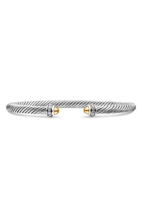 Cable Classic Collection® Bracelet with Diamond and 18K Gold