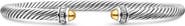 David Yurman Classic Cable Bracelet in Sterling Silver with 18K Yellow Gold & Diamonds, 4mm