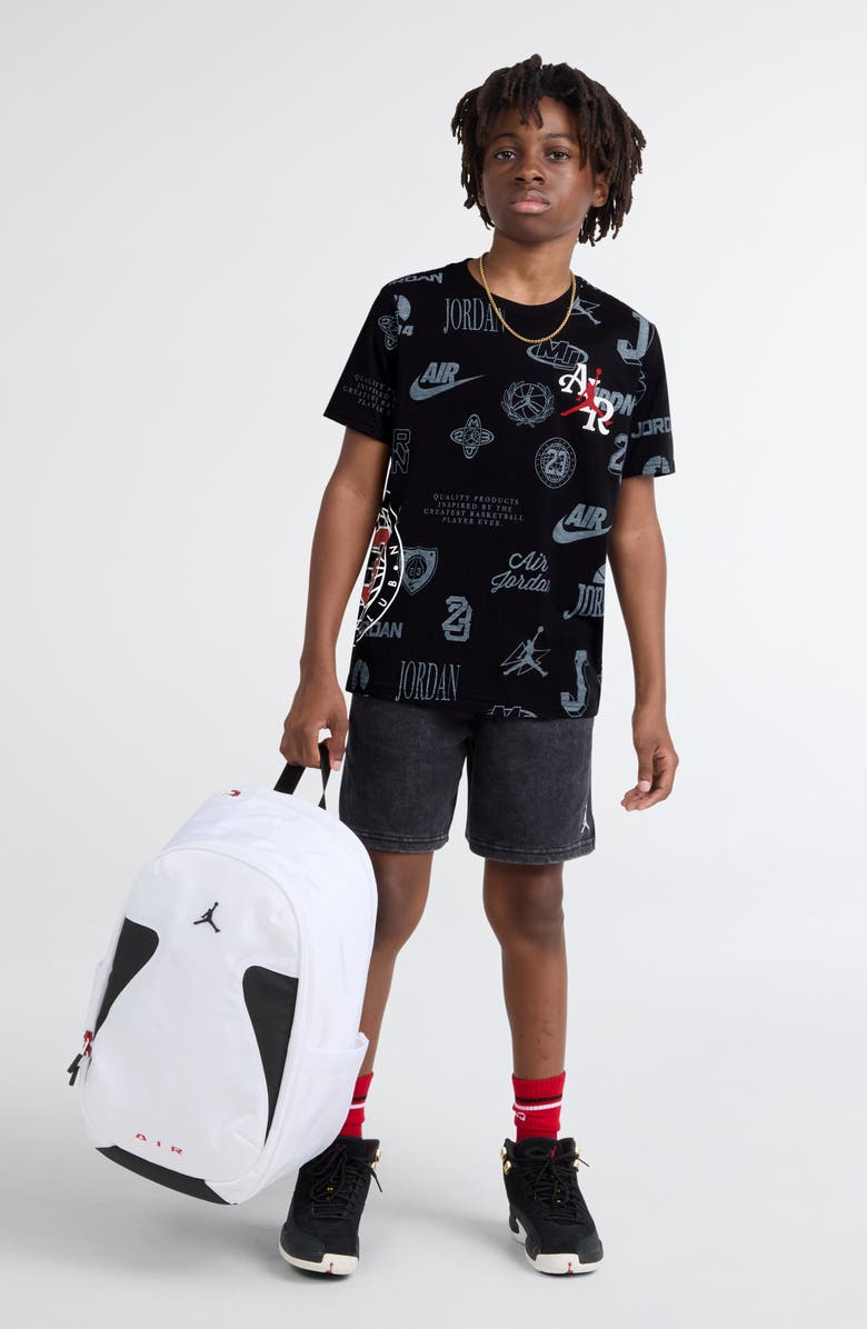 Jordan Kids' Rookie Season Short Sleeve T-Shirt, Alternate, color, Black