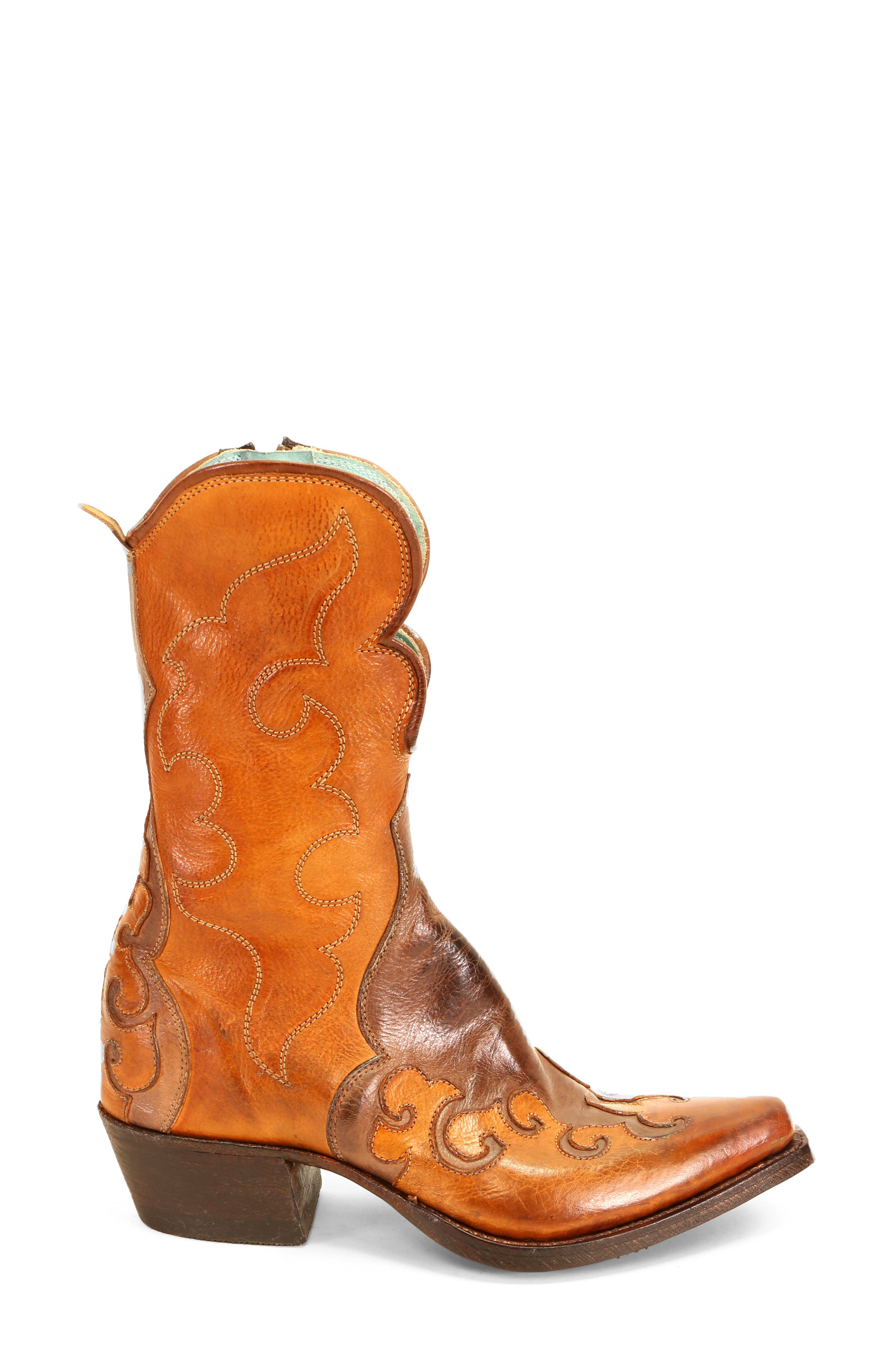 Deuce Cowboy Boot, Alternate, color, PECAN ALMOND RUSTIC
