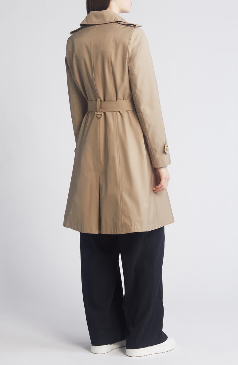 Lauren Ralph Lauren Water Resistant Belted Double Breasted Trench Coat, Alternate, color, 