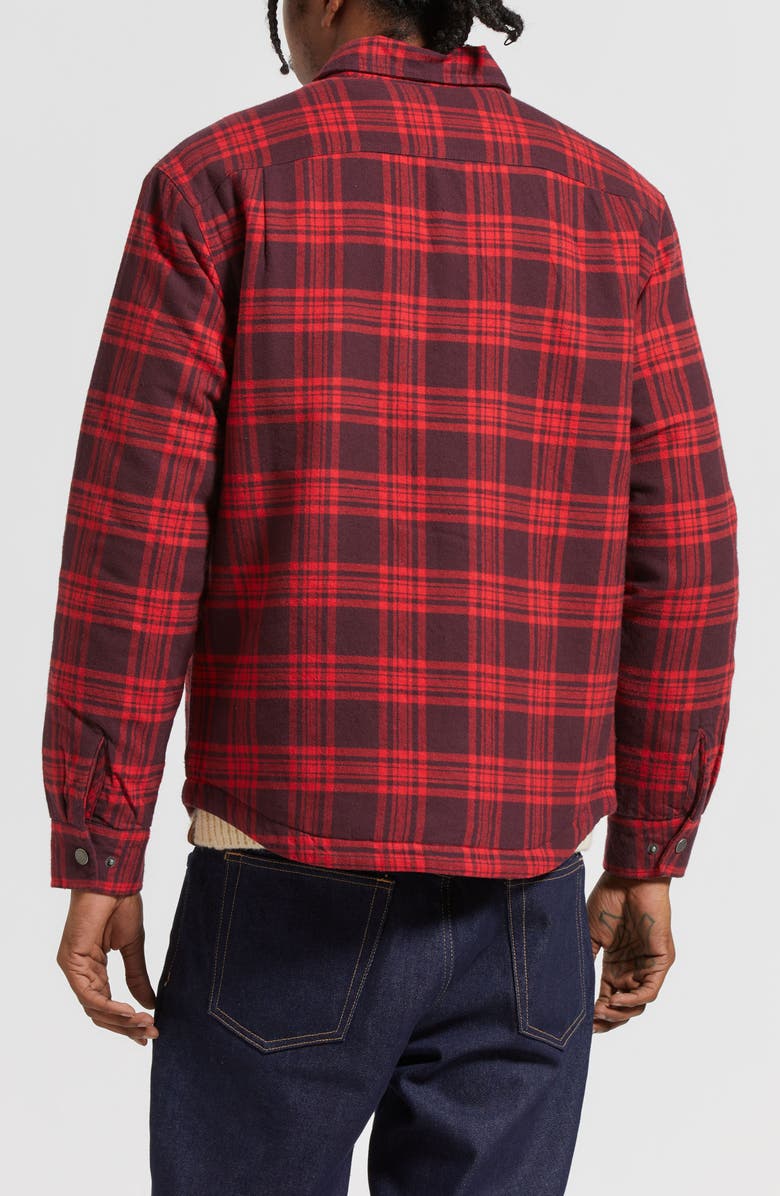 Brixton Bowery Quilted Flannel Shirt Jacket, Alternate, color, 