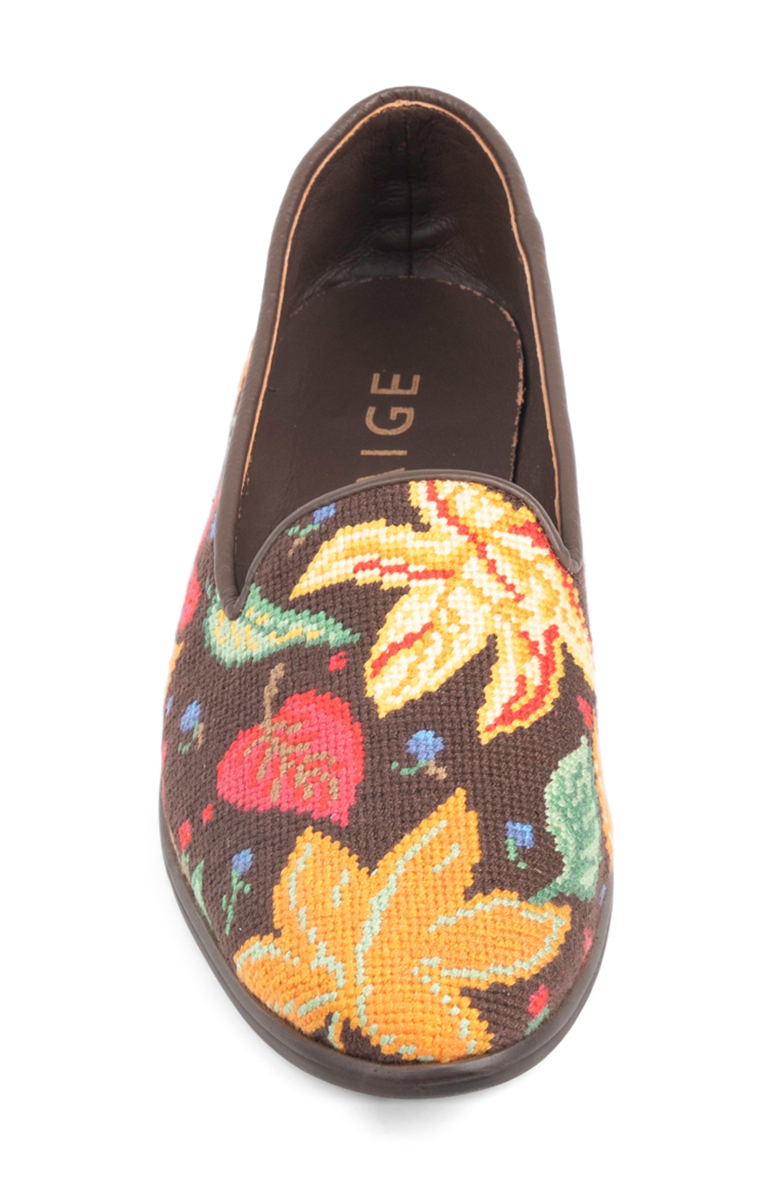ByPaige Needlepoint Loafer, Alternate, color, Chocolate Brown