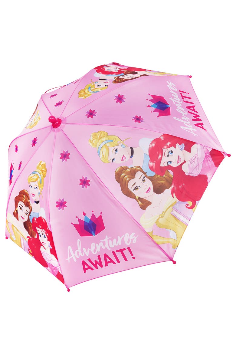 Princess "Adventures Await" Kids Umbrella, Alternate, color, PINK
